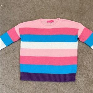 Lilly Pulitzer Women's Striped Crewneck Sweater - Pink, Blue, White, Purple